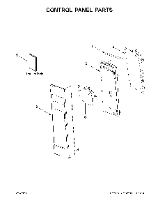 Control panel parts Diagram and Parts List for YMMV6190FZ3  Maytag Microwave