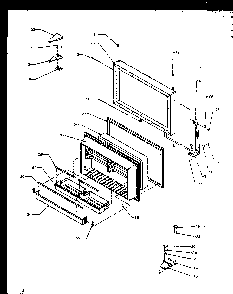 Freezer Door Diagram and Parts List for TS18RBW-P1158407WW  Amana Refrigerator