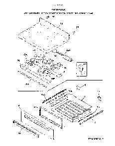 Top/Drawer Diagram and Parts List for 79092633810  Kenmore Range
