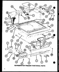 Refrigerator Freezer Functional Parts (tm20h/p7711011w) (tm20h/p7711012w) (tr20h/p7711013w) (tr20h/p7711014w) (tc20h/p7711015w) (tc20h/p7711016w) Diagram and Parts List for TM18H-P7711005W  Amana Refrigerator