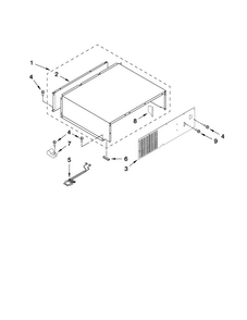 Top Grille And Unit Cover Parts Diagram and Parts List for JB36NXFXRW01  Jenn-Air Refrigerator