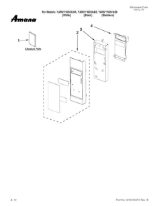 Part Location Diagram of W10182526 Whirlpool COOK GUIDE LABEL