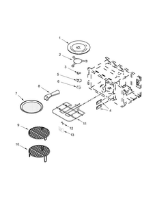 Internal Microwave Parts Diagram and Parts List for JMW2427DB01  Jenn-Air Microwave