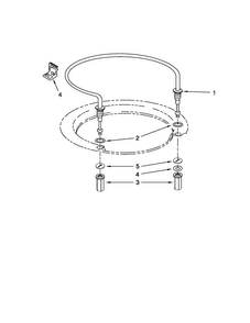 Heater Parts Diagram and Parts List for ADB1400PYB0  Amana Dishwasher