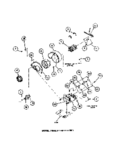 Motor Diagram and Parts List for LE3502L-P1118307WL  Amana Dryer