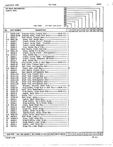 Doors Assembly Page 2 Diagram and Parts List for 19684  Admiral Refrigerator