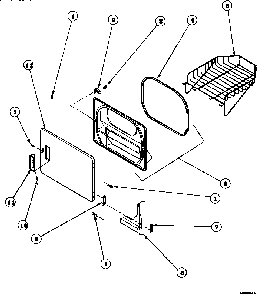 Section 6 Diagram and Parts List for LE8517W2B-PLE8517W2B  Amana Dryer