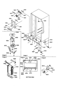 Drain Systems/rollers/evaporator Diagram and Parts List for SX23VE-P1315401WE  Amana Refrigerator