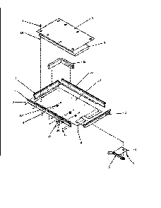Heater Box Diagram and Parts List for AK2H35E1-P1131547NE  Amana Cooktop