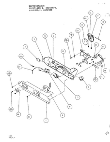 Refrigerator/ice And Water Cavity Page 3 Diagram and Parts List for SXD25MP-2  Amana Refrigerator