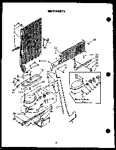 Unit Parts Diagram and Parts List for GFS165 MN10 Caloric Refrigerator