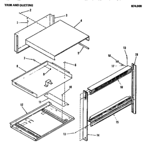 01 - Page 1 Diagram and Parts List for 874000  Maytag Microwave Oven Combo