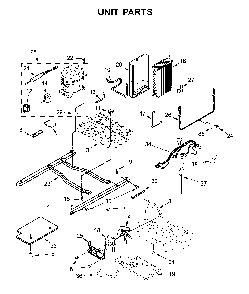Unit Parts Diagram and Parts List for 1064650042714  Kenmore Refrigerator