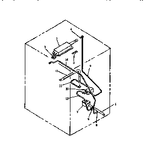 Gas Components Diagram and Parts List for RST310UK-P1130738NK  Caloric Range