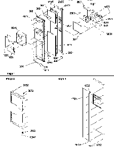 Freezer Door Diagram and Parts List for SRD522TW-P1313301WW  Amana Refrigerator