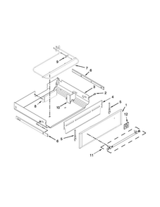Drawer Parts Diagram and Parts List for MGR8850DS2  Maytag Range