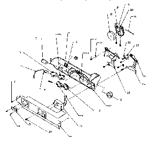 Ice & Water Cavity Diagram and Parts List for SRD20S4W-P1190801WW  Amana Refrigerator