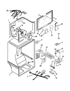 Liner Parts Diagram and Parts List for M8TXEGFBB00  Maytag Refrigerator