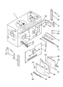 Freezer Liner Parts Diagram and Parts List for JB36SEFXRB00  Jenn-Air Refrigerator