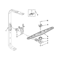 Upper Wash And Rinse Parts Diagram and Parts List for ADB1600AWS4  Amana Dishwasher