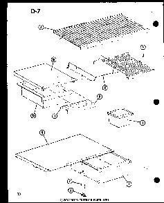 Refrigerator Interior Parts Diagram and Parts List for TM14E-P74645-11W  Amana Refrigerator