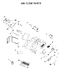 Air flow parts Diagram and Parts List for YMMV6190FZ3  Maytag Microwave