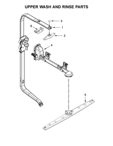 Upper Wash And Rinse Parts Diagram and Parts List for JDB9200CWY2  Jenn-Air Dishwasher