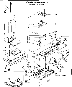 Power Mate Diagram and Parts List for 1165418084  Kenmore Filters & Accessories