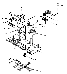 Control Panel Diagram and Parts List for TG18R3L-P1181711WL  Amana Refrigerator