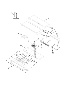 Control Panel Parts Diagram and Parts List for JJW2427DS01  Jenn-Air Wall Oven