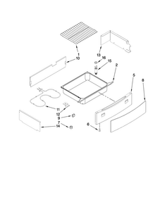 Drawer And Rack Parts Diagram and Parts List for JES8850BAB19  Jenn-Air Range