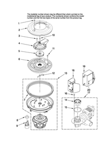 Pump And Motor Parts Diagram and Parts List for MDB6759AWS2  Maytag Dishwasher