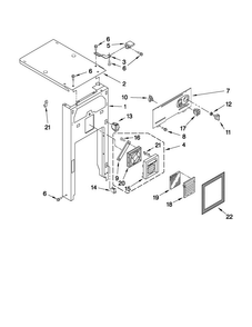 Panel And Control Parts Diagram and Parts List for TC607X3  Jenn-Air Trash Compactor