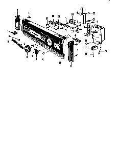 Control Panel Diagram and Parts List for DCR-225-1C-OM  Caloric Dishwasher