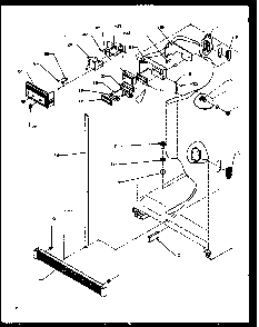 Refrigerator Diagram and Parts List for SXI20NL-P1162903WL  Amana Refrigerator