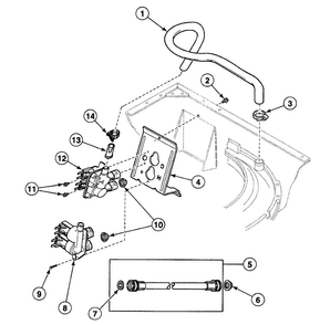 Valve Assy Diagram and Parts List for SWT221WM  Speed Queen Washer