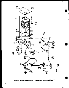 Section 1 Diagram and Parts List for LWD973W P1122803WW Amana Washer