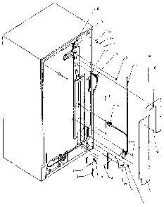 Back Unit Diagram and Parts List for SX22N-P1162703W  Amana Refrigerator