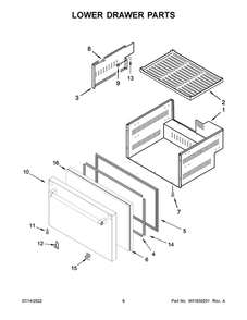 Part Location Diagram of W11579583 Whirlpool INSULATION