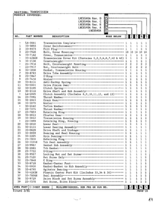 Transmission Page 2 Diagram and Parts List for 6540A REV D Norge Washer