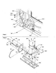 Machine Compartment Diagram and Parts List for BRF20VCPE-P1321306XE  Amana Refrigerator