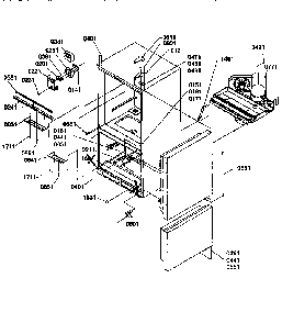 Controls And Light Covers Diagram and Parts List for 77277-P1311201WL  Amana Refrigerator