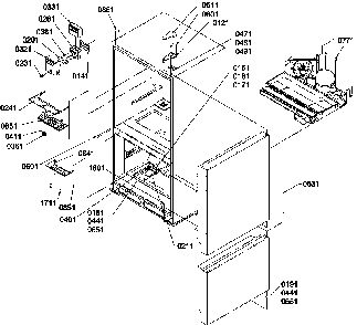 Controls & Light Covers Diagram and Parts List for BR22VW-P1321505WW  Amana Refrigerator