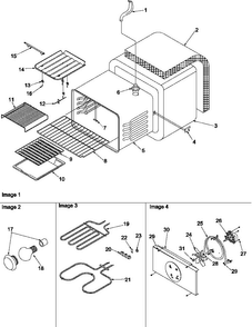 Cavity Diagram and Parts List for ARTC8600E P1143434NE Amana Range