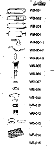 Unit Parts Diagram and Parts List for 20030  Kenmore Washer