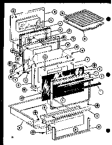 Section 8 Diagram and Parts List for RCR-7 P85515-6S Amana Range