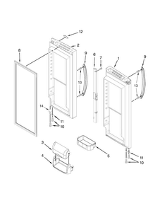Part Location Diagram of 13107886BQ Whirlpool DOR-FIP BL