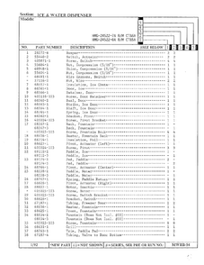 Ice And Water Dispenser Page 2 Diagram and Parts List for 24522-7A  Admiral Refrigerator