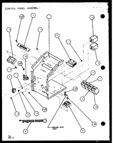 Control Panel Assembly (ptc15300er/p9812522r) (ptc15400er/p9872222r) Diagram and Parts List for PTC07300ER P9882501R Amana Air Conditioner