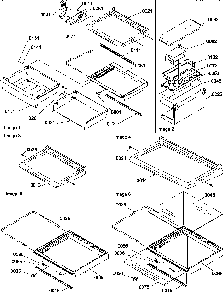 Deli, Shelf, And Crisper Assemblies Diagram and Parts List for SRD22VPW-P1190320WW  Amana Refrigerator